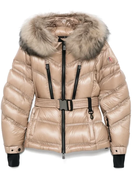 Женский пуховик Moncler Grenoble Bernins, коричневый