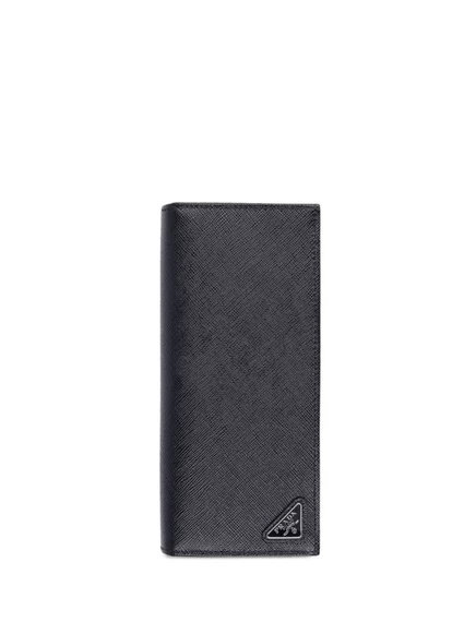 Мужской кошелек Prada Saffiano из кожи, черный