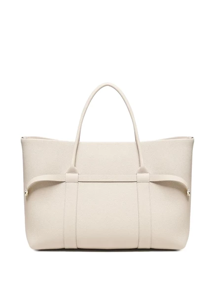 Сумка для покупок из телячьей кожи Loro Piana Ghiera neutrals