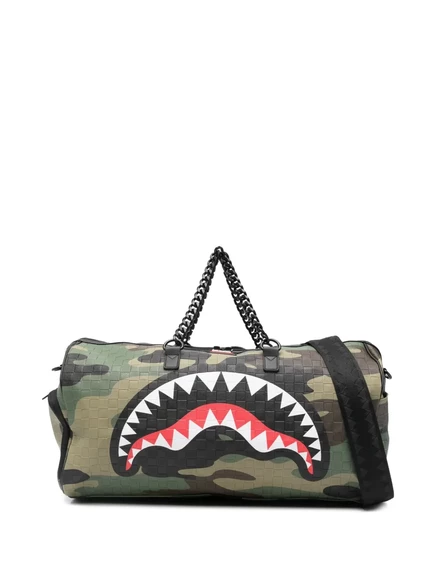 Унисекс сумка-дуффель Sprayground камуфляжная, зеленая