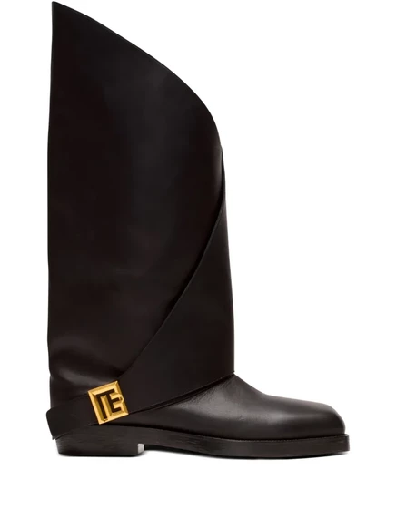 Мужские ботинки Balmain Twist кожаные, черные