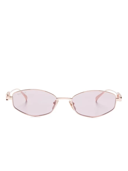 Женские очки Gucci Eyewear овальные, золотистые
