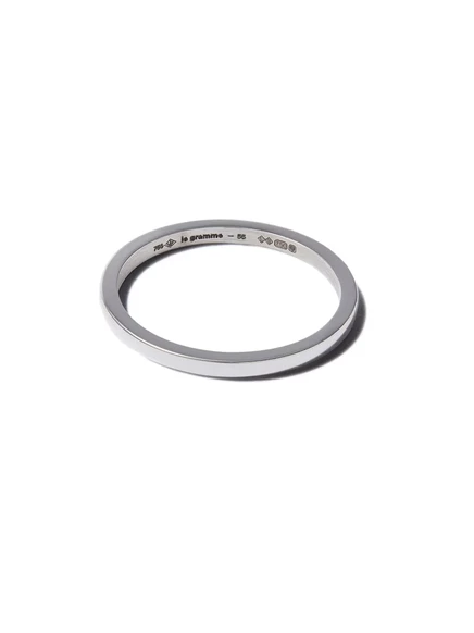 Мужское кольцо Le Gramme 18K 2 г, белое золото