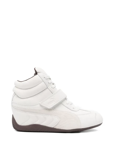 Женские кроссовки Puma Speedcat Wedge на танкетке, бежевые