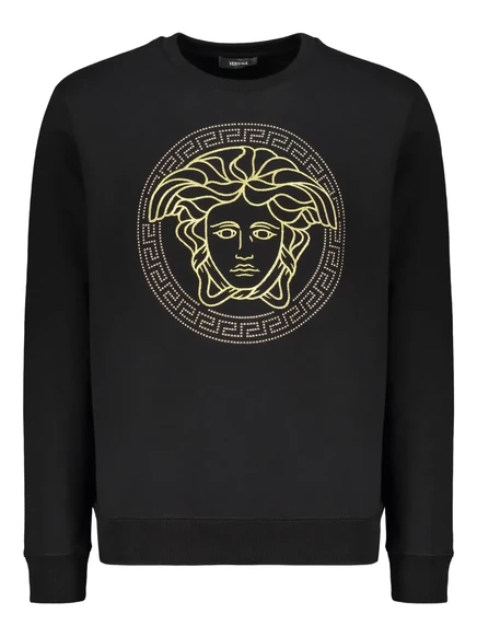 Хлопчатобумажная толстовка Versace black