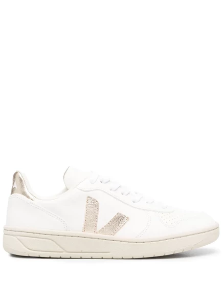 Женские кроссовки Veja V-10 из кожи ChromeFree, белые