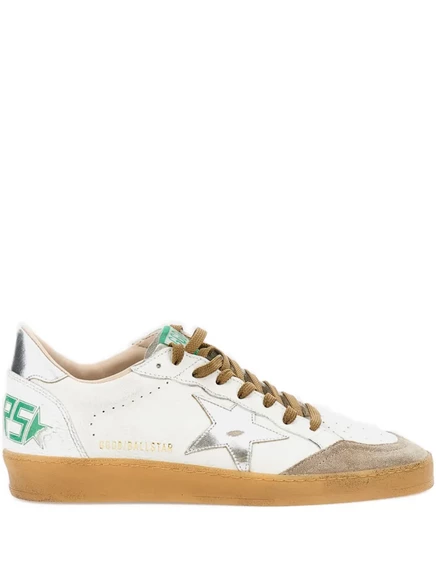 Мужские кроссовки Golden Goose Ball Star кожаные, белые