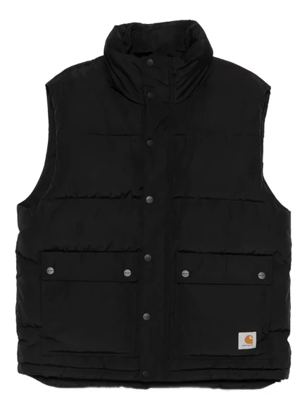Мужской стеганый жилет Carhartt WIP на кнопках, черный