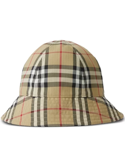 Унисекс панама Burberry Vintage Check, бежево-мультиколор