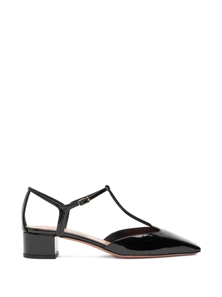Женские туфли Aquazzura Sorbonne с ремешком, черные