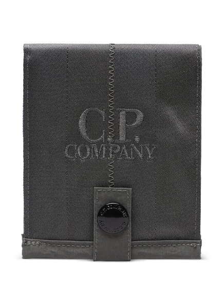 Мужской кошелек C.P. Company с вышитым логотипом, серый