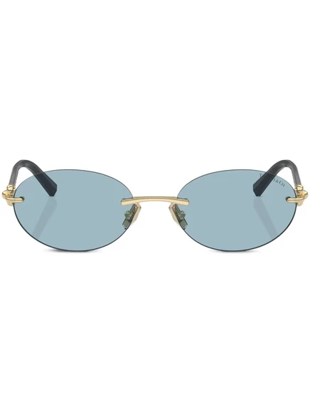 Солнцезащитные очки в овальной оправе Tiffany & Co Eyewear black