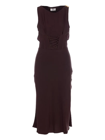 Женское платье Elisabetta Franchi, коричневое