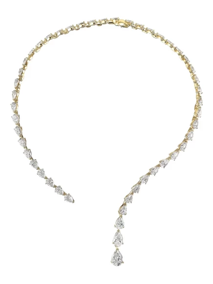Женское колье Anabela Chan Nova Collar золочение 18K, серебристое