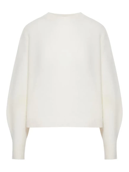 Женский кашемировый свитер Max Mara, молочный