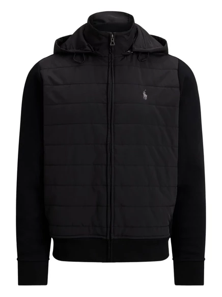 Мужская стеганая куртка Polo Ralph Lauren с капюшоном, черная