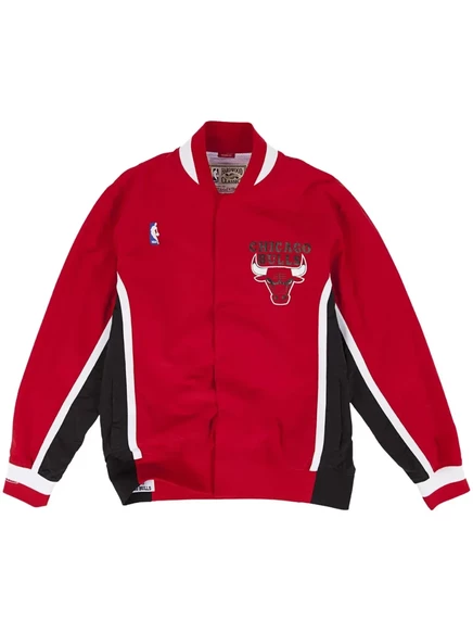 Мужская легкая куртка Mitchell & Ness с принтом «NBA 1992–93 Chicago Bulls», красная