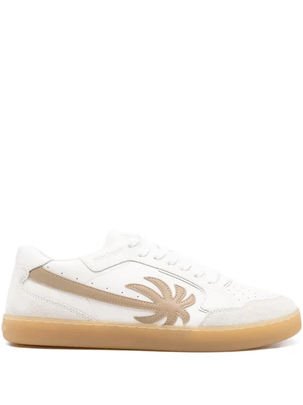 Мужские кроссовки Palm Angels New Palm 1 из кожи, белые