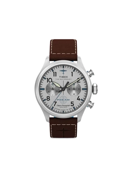 Мужские часы Timex Waterbury Ace 41 мм, белый циферблат
