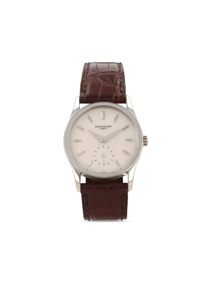 Мужские часы patek philippe calatrava 38 мм, кремовые