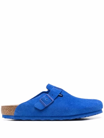 Мужские сандалии Birkenstock Boston замшевые, синие