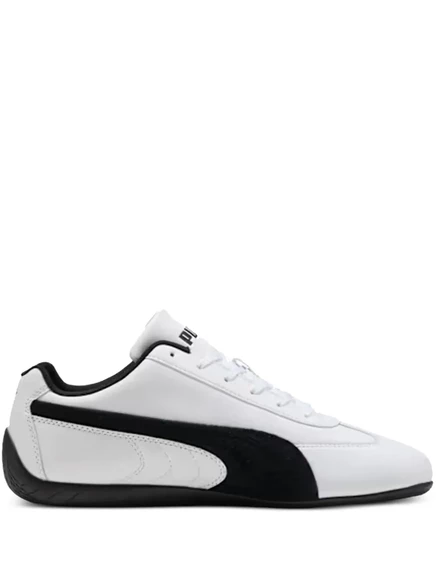 Кожаные кроссовки PUMA Speedcar на шнуровке  white