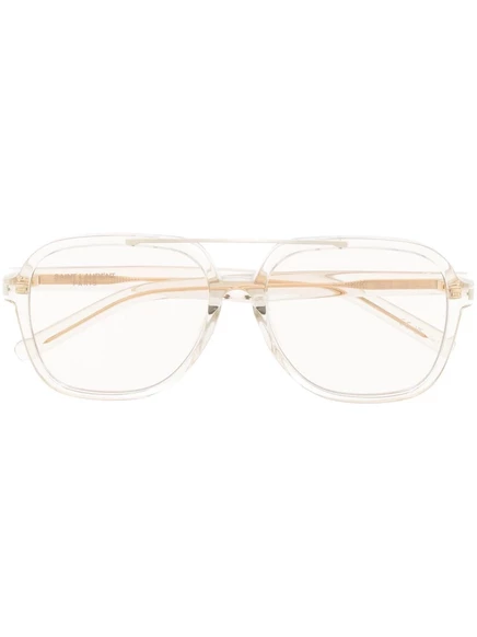 Очки Saint Laurent Eyewear квадратные, бежевые