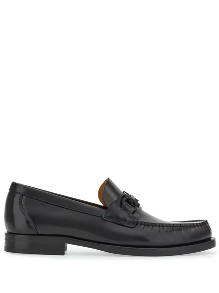 Мужские лоферы Ferragamo Gancini, черные