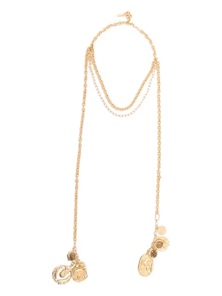 Женское колье Chloé The Chloé Medals с монетами, золотистое