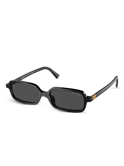 Солнцезащитные очки в прямоугольной оправе Miu Miu Eyewear black