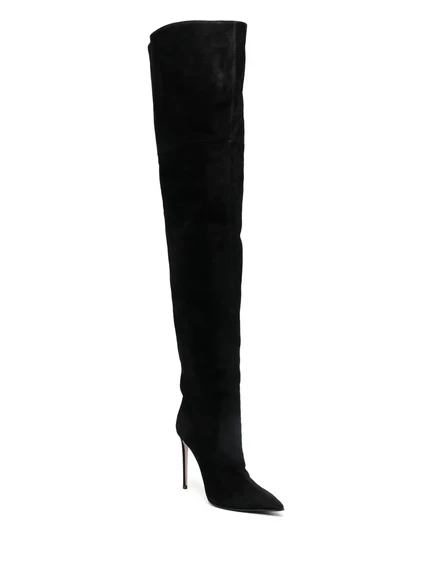 Замшевые сапоги Le Silla Eva высотой до бедра black