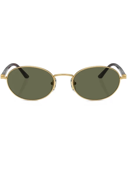 Унисекс солнцезащитные очки Persol овальные, коричневые