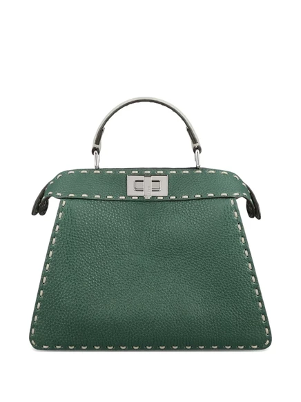 Маленькая сумка-тоут Peekaboo ISeeU от FENDI green