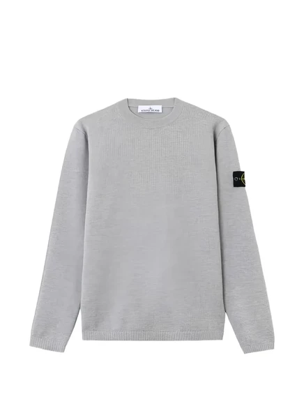 Мужской джемпер Stone Island 5100023 из хлопка, серый