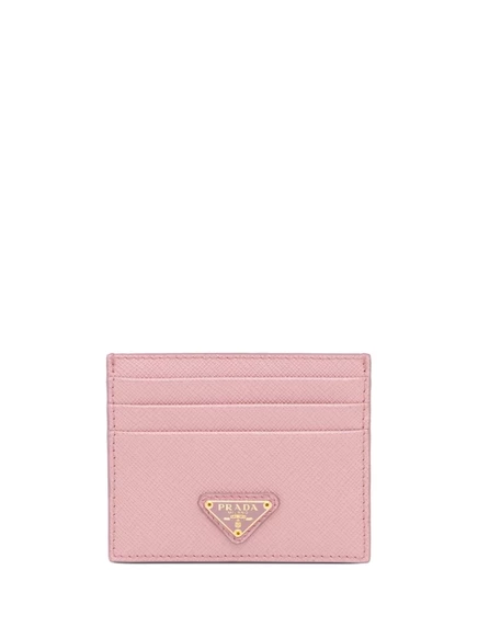 Визитница из сафьяновой кожи Prada pink