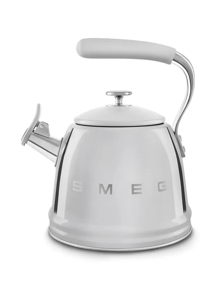 Чайник со свистком Smeg, светло-серый
