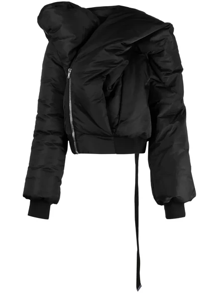 Асимметричная куртка-бомбер с подкладкой для куклы Rick Owens DRKSHDW Doll black