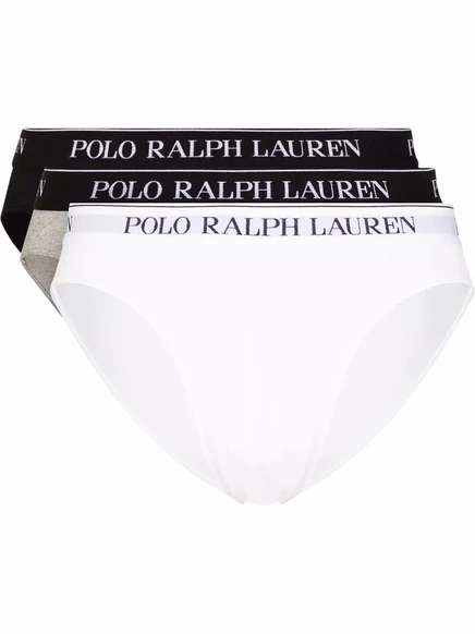 Мужские трусы-слипы polo ralph lauren 3 шт., черные