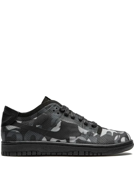 Женские кроссовки Nike x Comme Des Garçons Dunk Low с монограммой, черные