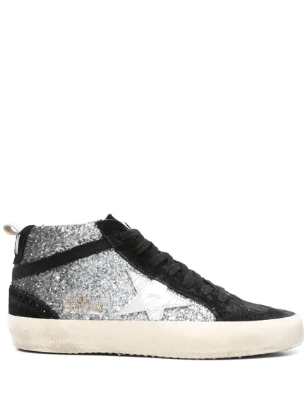 Женские высокие кеды Golden Goose Mid Star, черные