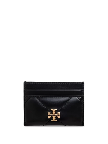 Женское портмоне для карт Tory Burch с логотипом, черное