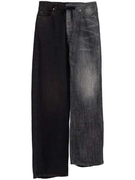 Унисекс джинсы Balenciaga асимметричные, черные