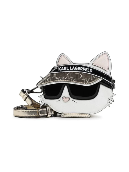 Детская сумка через плечо Karl Lagerfeld Kids Choupette, белая
