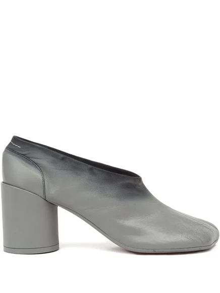 Женские кожаные туфли MM6 Maison Margiela, серые