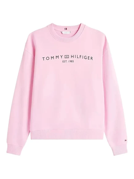 Толстовка с вышитым логотипом Tommy Hilfiger pink