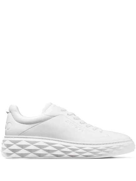 Кожаные кроссовки Jimmy Choo Maxi  white