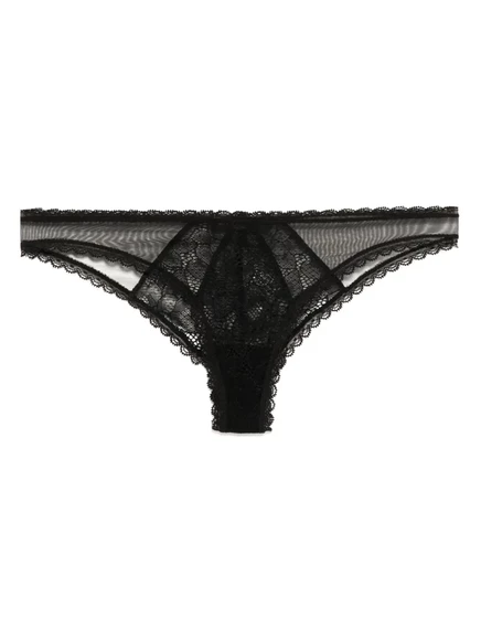 Женские стринги Kiki de Montparnasse Dahlia кружевные, черные