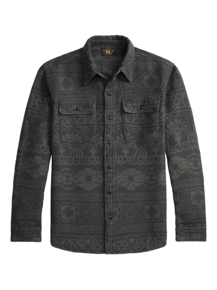 Верхняя рубашка Ralph Lauren RRL с абстрактным рисунком