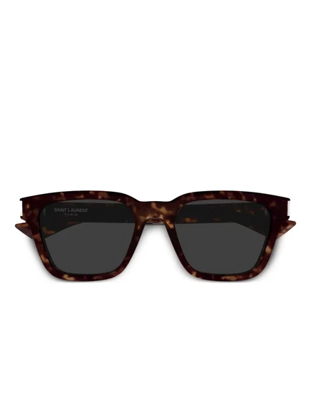 Солнцезащитные очки в квадратной оправе Saint Laurent Eyewear brown