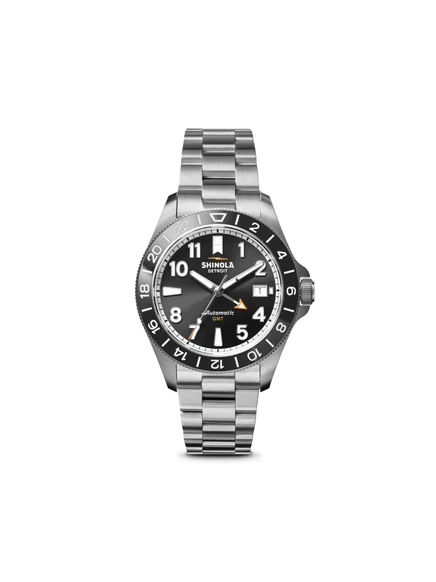 Мужские часы Shinola The Monster GMT 40 мм, черные